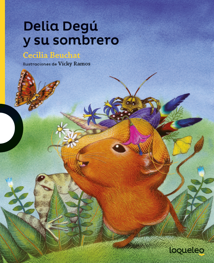 Delia Degú y su sombrero